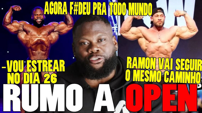 KEONE PEARSON ANUNCIA QUE VAI ESTREAR NA OPEN BODYBUILDING