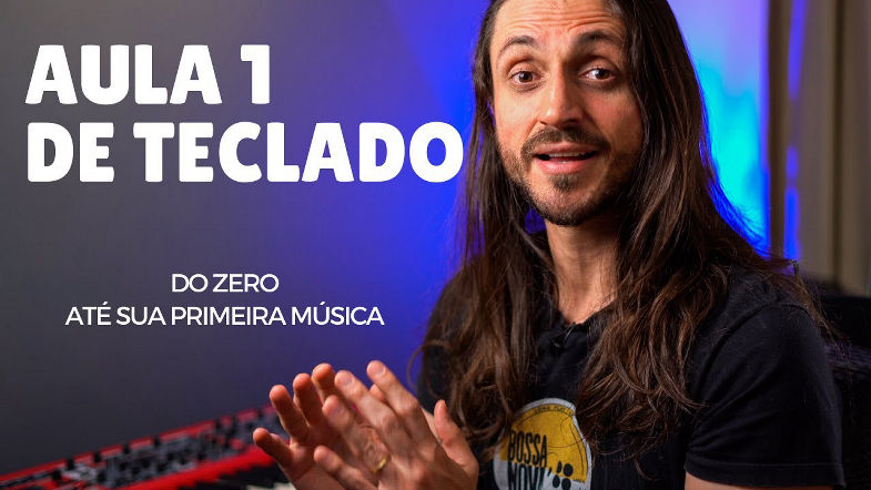 Aula 1 de teclado - do ZERO ate sua primeira musica (com PDF e Playback)