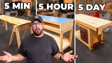 Construo 3 Bancadas - 5 Min. vs. 5 Horas vs. 5 Dias