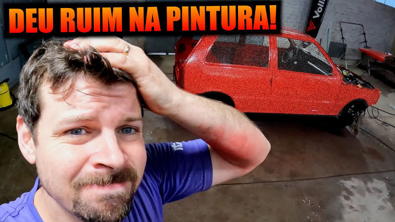 DEU RUIM NA PINTURA! - REFORMA DO UNO 1.6 R EPISÓDIO 5