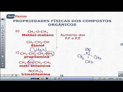 Propriedades físicas e químicas dos compostos orgânicos