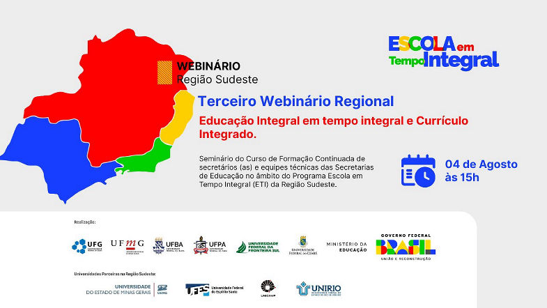 3 Webinário Sudeste - Formação Continuada Programa Escola Em Tempo Integral