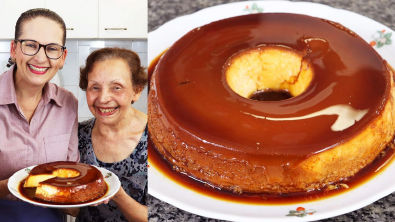 PUDIM DA MINHA MÃE, DONA MARIA! O MELHOR DO MUNDO! - Isamara Amâncio