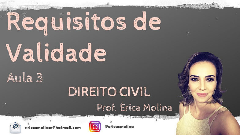 AULA 3 - REQUISITOS DE VALIDADE DO CONTRATO