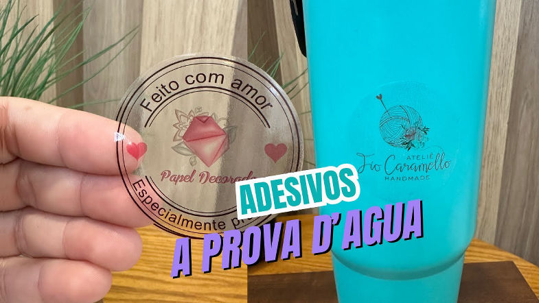 Adesivos fosco, brilhoso e quais são realmente a prova dágua