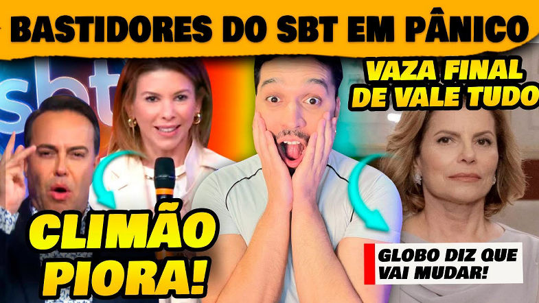 Bastidores do SBT explode e direção está rachada Globo vai mudar final de Vale Tudo minutos antes