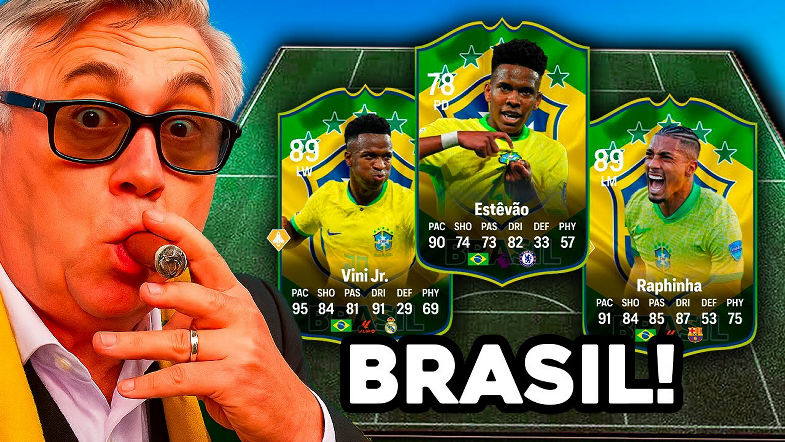 COMPREI A SELEÇÃO BRASILEIRA ATUAL E JOGUEI A WL EA FC 26 ULTIMATE TEAM