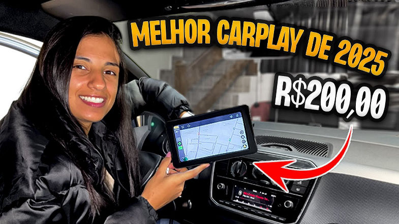 CARPLAY muito BARATO, SERVE em QUALQUER CARRO! Melhor multimidia portatil