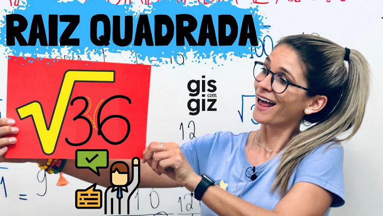 RAIZ QUADRADA 6 ANO - \Prof.Gis