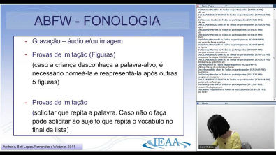 Protocolos de Avaliação de Linguagem - 1a parte