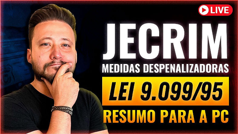 JECRIM Juizado Especial Criminal (Lei 9.09995) - Live 004 Concurso Polícia Civil