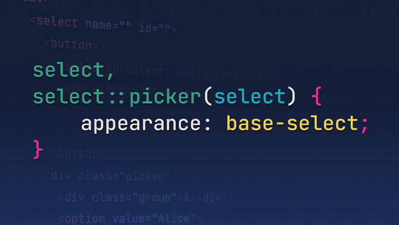 We can finally customize selects in CSS!