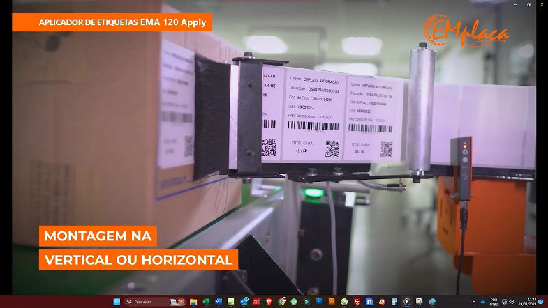 Aplicador de Etiquetas e Rótulos - EMA120 Apply