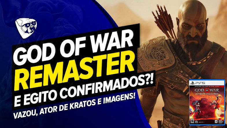 BOMBA! GOD OF WAR REMAKE REMASTER e EGITO CONFIRMADOS?! VAZOU, ATOR De KRATOS e IMAGENS!