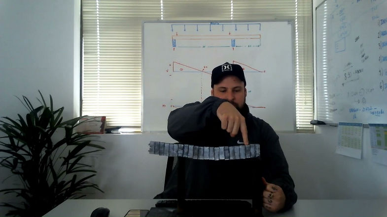 Seminário Interdisciplinar VIII - Simulação e Construção de Viga Biapoiada em Balanço!