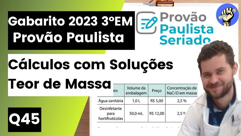 O hipoclorito de sódio (NaClO) é um potente agente bactericida usado na desinfecção de ambientes