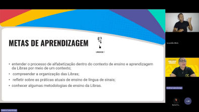 Aula com o Professor - Parâmetros de Ensino Em Língua Brasileira de Sinais Como L1 - FLD6663975LLA