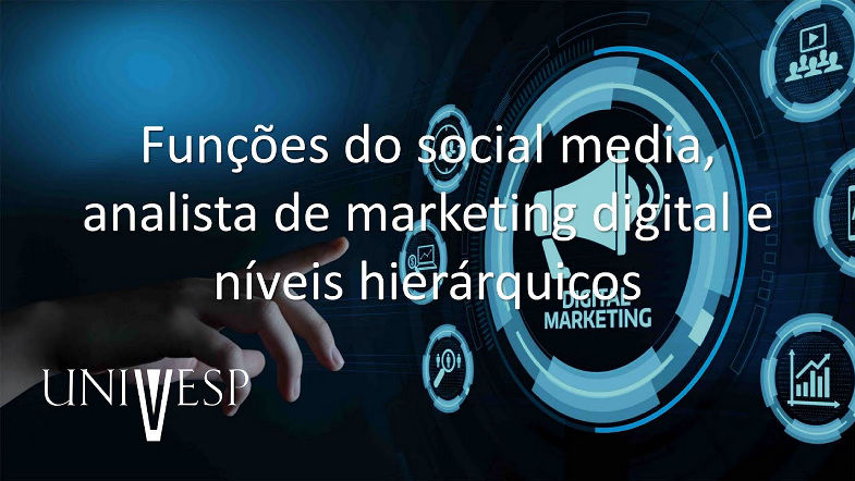 Marketing Digital - Funções do social media, analista de marketing digital e níveis hierárquicos