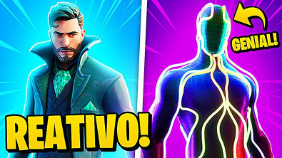 10 MELHORES SKINS REATIVAS E GENIAIS DO FORTNITE! SÓ REATIVO INSANO!