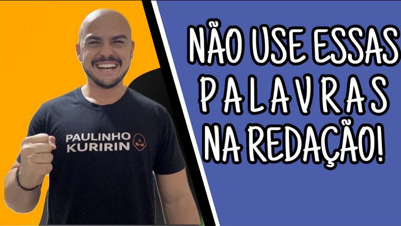 Não use essas palavras na redação