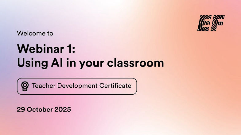 Webinar 1 - Using AI in your classroom - TDC Fall 2025