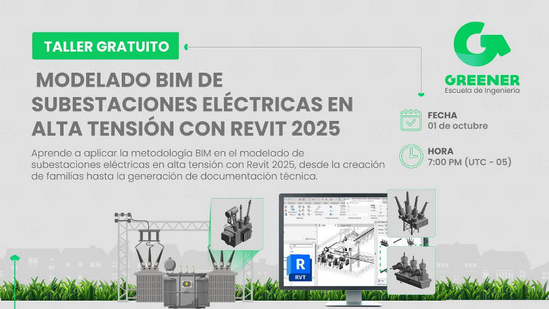 Modelado BIM de Subestaciones Eléctricas en Alta Tensión con REVIT 2025