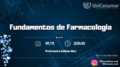 AULA AO VIVO 8 - FUNDAMENTOS DE FARMACOLOGIA