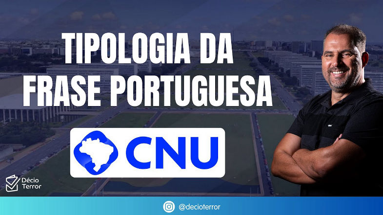 Português para o CNU banca FGV Tipologia da Frase Portuguesa