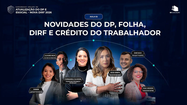 Novidades do DP, Folha, DIRF e Crédito do Trabalhador