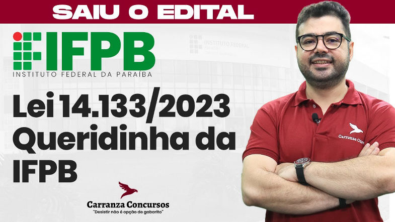 Concurso IFPB Lei 14.1332023 Licitações AOCP em Alta na Prova
