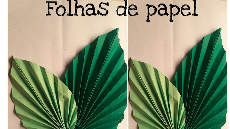 Folhas de papel fácil ( cartolina ) sem molde