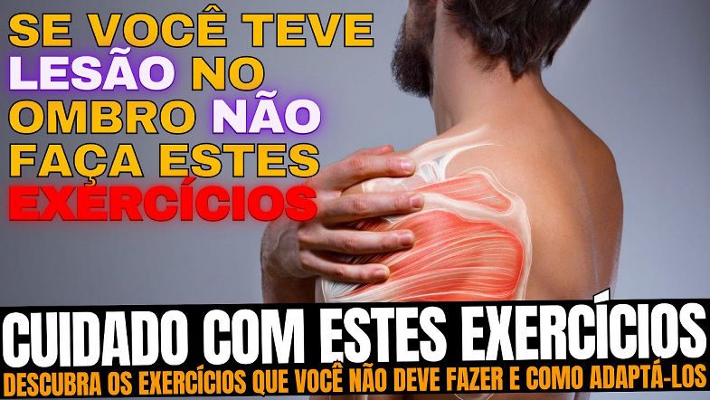 Exercícios NÃO indicados para quem teve lesão no OMBRO ou sente dores frequentes
