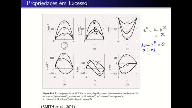 Propriedades em Excesso e o Coeficiente de Atividade