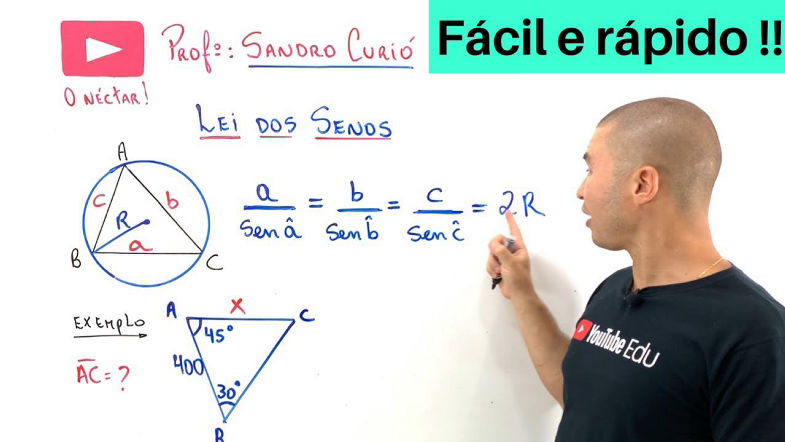 APRENDA COM 1 EXERCÍCIO | LEI DOS SENOS
