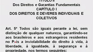 Aula 2.1   Direitos e Garantias Fundamentais Características; Direitos e Deveres Individuais e Coletivos (Art. 5º da CF).   Orman Ribeiro