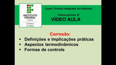 Videoaula Corrosão IFCE