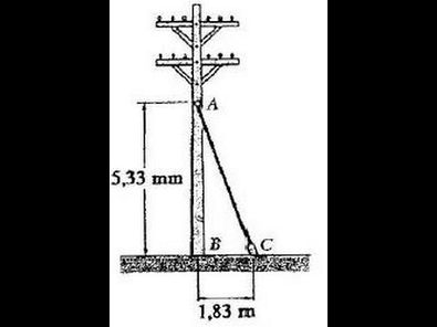 A tração no cabo AC é de 370 N. Determine as componentes
