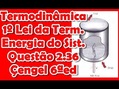 [Termodinâmica]Questão 2.36 Çengel 6ed Termo 1º lei da Termodinâmica - Energia