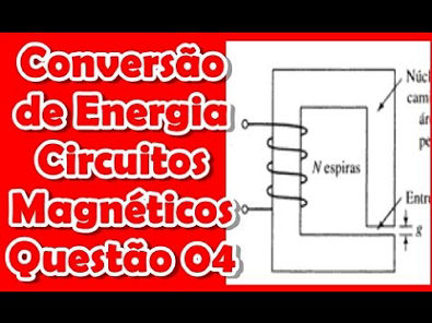 [Conversão de Energia]Questão 4 Circuitos Magnéticos Relutância,Fluxo e indutância