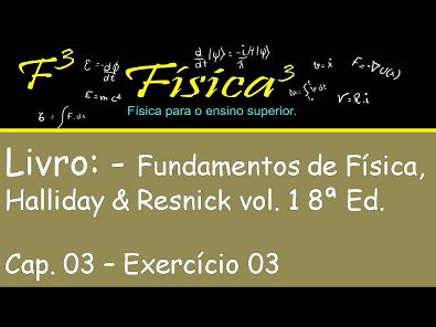 Cap 03 Ex 03 Resolvido Vetores Fund da Física Halliday & Resnck vol 1 Ed 8