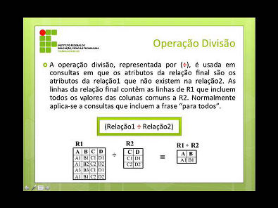 Banco de Dados - Capitulo 4b - Álgebra Relacional