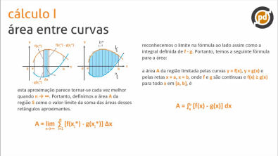 Áreas entre curvas e volumes de revolução  - Teoria