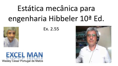 2.55 -  Estática mecânica para engenharia Hibbeler 10ª Ed.