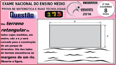 CURSO MATEMÁTICA ENEM 2016 QUESTÃO 173 PROVA ROSA RESOLVIDA EXAME NACIONAL ENSINO MÉDIO 2ª Aplicação