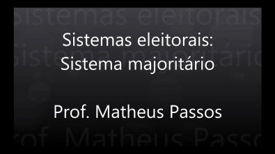 Sistema eleitoral brasileiro: sistema majoritário