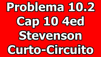 [SEP-Cálculo de Falta]Problema 10.2 Stevenson 4ed Curto-circuito Trifásico