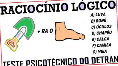 Raciocínio Lógico Figuras imagens Teste psicotécnico QI Quociente e  Inteligência Detran Concurso RLM - Lógica I