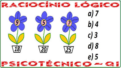 Raciocínio Lógico Figuras Sequências Psicotécnicos QI Quociente de