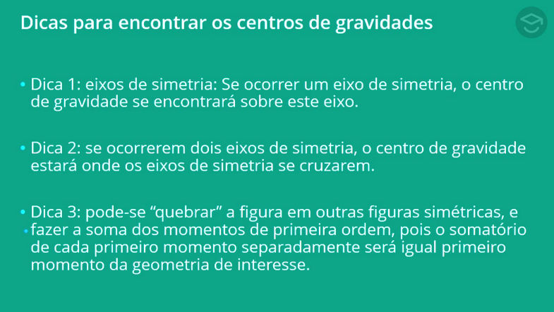 Centroides e centros de gravidade - Teoria