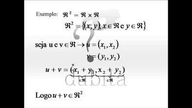 Álgebra Linear - Aula 1 - Espaços Vetoriais - Equipe Dubita